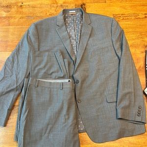 Grey Suit. Jacket is 56R. Pants are 46x30